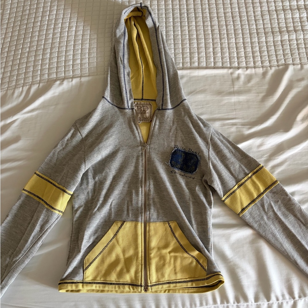 Bella Dahl Gray Zip Up Hoodie